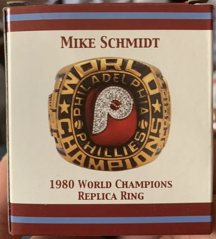 2022 Philadelphia Phillies SGA Mike Schmidt 1980 World Series Replica Ring 8/4 Cover