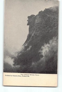 Old Vintage Postcard of Old Man in the Mountain NH the Great Stone face - Picture 1 of 2
