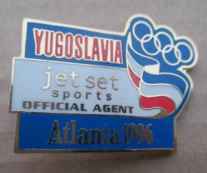 Atlanta 1996 Olympic Yugoslawia Jet Set Sports Official Agent Badge - Bild 1 von 2