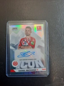 2021-22 Topps Stadium Club Chrom Icon Refraktor Daniel Brosinski Auto 63/70 D - Bild 1 von 2