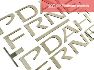 DKM | CHROME BOTH LOWER DOORS LETTERS COMPATIBLE W/ PATHFINDER 2022+ NOT DECALS - Imagen 1 de 2