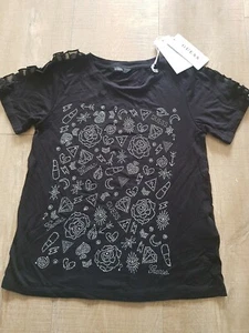 Guess Girls Size 7 Years Old Top T Shirt New - Picture 1 of 7