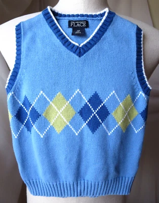 THE CHILDREN'S PLACE NIÑOS SUÉTER CHALECO CUELLO EN V 100% ALGODÓN MULTICOLOR TALLA XS (4) Foto 1 de 4