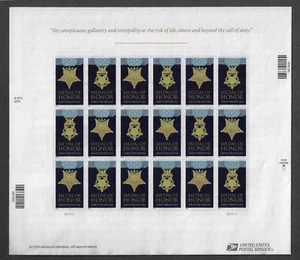 US Stamps Sheet of 20, Medal Of Honor, #4622-4623 MNH - Picture 1 of 2