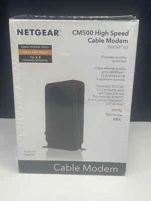 NETGEAR Cm500-1aznas 16x4 DOCSIS 3.0 Cable Modem Max Download Speeds of 680mbps - Image 1 of 4