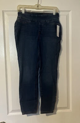 Denim & Co. Petite Shape Stretch Denim Pull-On Jegging Med Wash 6-8-10P A489051 - Image 1 of 4