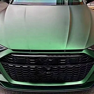 Dark Matte Green Wrap Vinyl Car Body Decal Air Release Film Sheet DIY Sticker - Picture 1 of 12