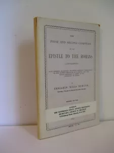 First & Second Chapters of Romans Considered by B.W. Newton. Plymouth Brethren - Foto 1 di 6