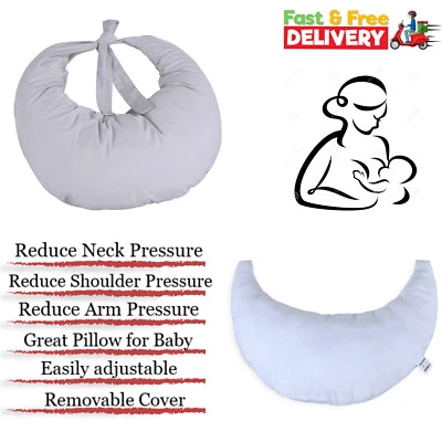 Baby Breast Feeding Pillow T200 Cotton Cover Nursing Maternity Pregnancy Support - Image 1 of 3