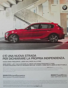 Pubblicità Advertising Italian Clipping 2013 MACCHINA AUTO BMW FREE2DRIVE . - Picture 1 of 1