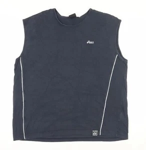 Asics Men's Blue Sleeveless Crew Neck T-Shirt 2XL - Picture 1 of 12