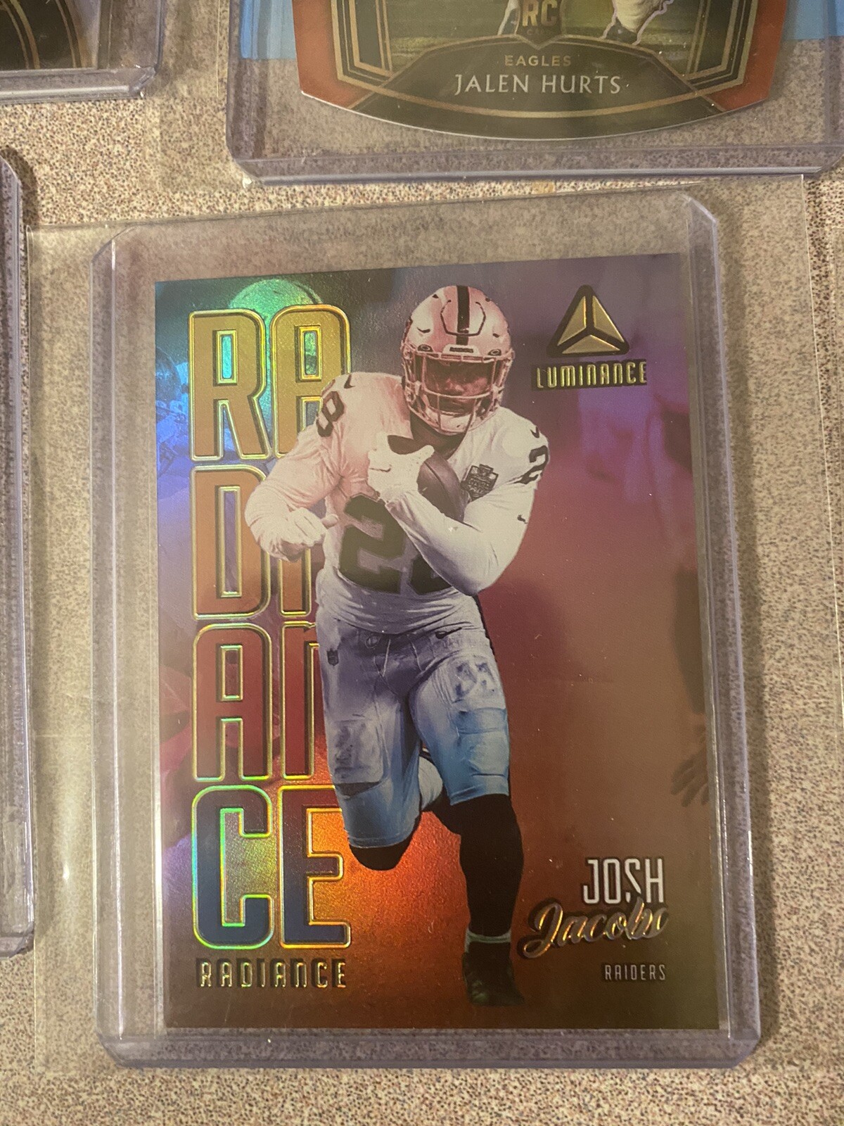 2021 Panini Luminance Josh Jacobs Case Hit Radiance