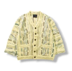 COOGI Knitted Cardigan 3D Knit Multicolor Wool Made in Australia Size XS USED - Picture 1 of 9