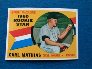 1960 TOPPS BASEBALL SPORT MAGAZINE ROOKIE STAR CARL MATHIAS #139 (NM) - Picture 1 of 2