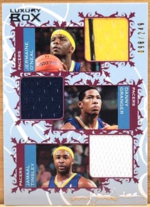 2006-07 TOPPS LUXURY BOX JERMAINE O'NEAL / GRANGER/ TINSLEY  RELIC #D/249 - Picture 1 of 2