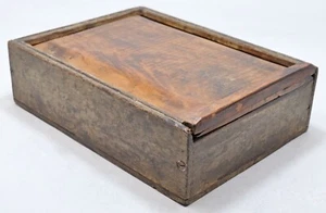 Antique Wooden Kitchenware Spice Box Original Old Hand Crafted Large Size - Picture 1 of 9