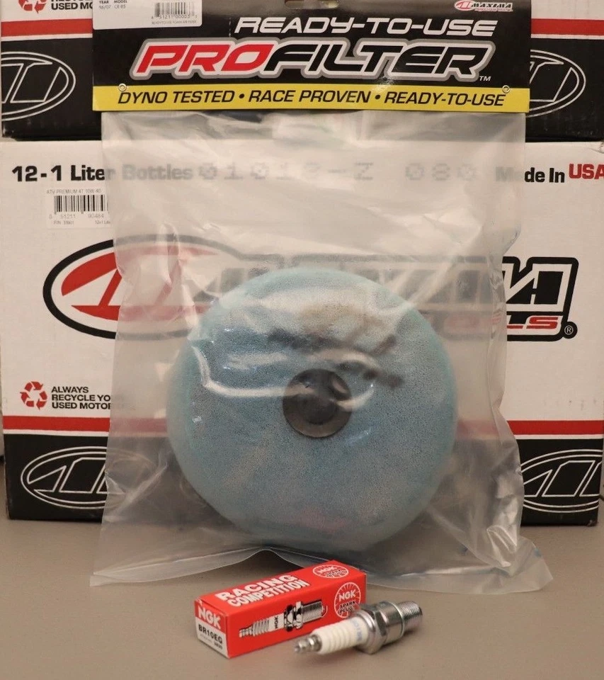 Filtro de ar de espuma Honda CR80R Tune Up Maxima Pro vela de ignição NGK CR80 CR 80 86/02 - Imagem 1 de 3