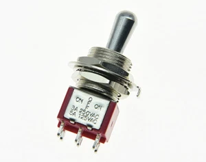 Guitar DPDT 3 Way ON OFF ON Toggle Switch Sealed Fat Bat Toggle Amplifier Switch - Picture 1 of 4