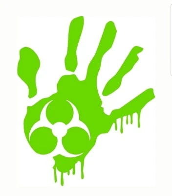 ZOMBIE APOCALYPSES WALKING DEAD HAND Vinyl Decal -Sticker for Car Truck Window - Image 1 of 2