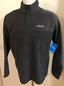 NWT Columbia Men L Polyester Fleece Jacket Pullover Steens Mountain Half Snap - Picture 1 of 11