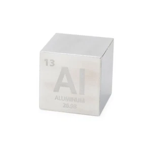 Aluminum 1.5" Cube with Periodic Engraving - Picture 1 of 1