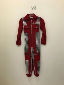 Red Checkerboard Racecar Mechanic Costume - Picture 1 of 1