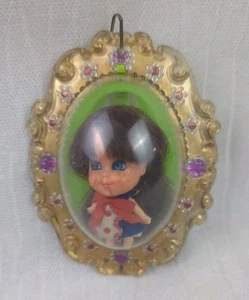 Vintage Mattel Liddle Kiddles Lucky Locket Liz Doll & Original Locket 1966  - Bild 1 von 13