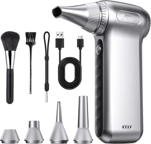 Compressed Air Duster-125,000 RPM Cordless Electric Air Duster, Rechargeable - Picture 1 of 7