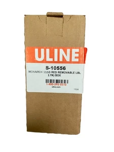Uline Monarch 1110 Red Removable Labels 17M Roll Box Avery Dennison NEW - Picture 1 of 9