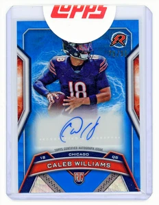 2025 Topps Resurgence Blue Surge Caleb Williams Rookie Signatures 79/99 Sealed - Bild 1 von 2