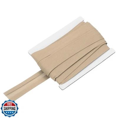 MECCANIXITY 3/4 Inch Single Fold Bias Tape Cotton Continuous Bulk Bias Tape f - Image 1 of 4