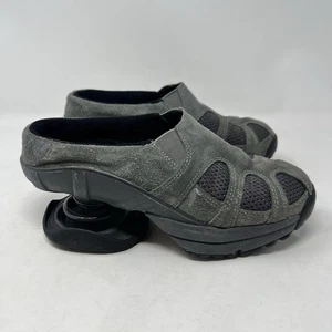 Z-CoiL Shoes Womens Size 6 Gray Suede Mesh Slip-On Spring Heel Comfort Walking - Picture 1 of 13