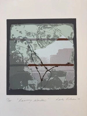 LIEKE RITMAN b1942 St Ives Limited Ed SCREENPRINT Lavatory Window 17/100 - Image 1 of 2