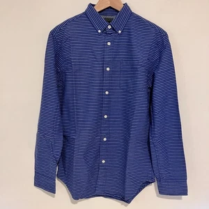 Banana Republic Oxford Shirt Slim Fit Blue Striped Button-Up - Men's Size S - Imagen 1 de 8