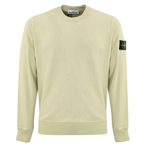 Felpa girocollo Stone Island Stone 24FW emblema beige 811563051 V0097
