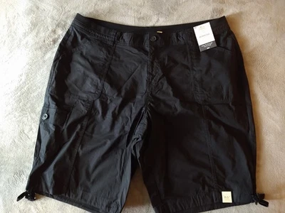 New St John's Bay Shorts Womens 18W Black Bermuda Short Mid Rise Stretch Travel - Image 1 of 4