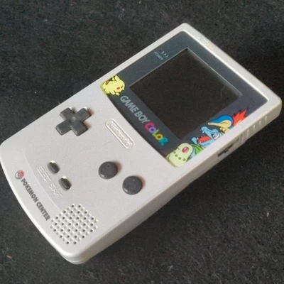 Nintendo Gameboy Color Pokemon Center Limited Edition silver console set-h0811- - Image 1 of 4