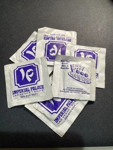 Imperial Palace Casino- Let It Ride Wet Naps- Sealed-6 Pc Lot - Picture 1 of 1