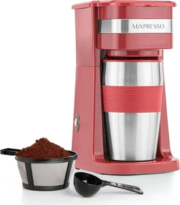 2-In-1 Single Cup Coffee Maker & 14Oz Travel Mug | Portable Coffee Ma - Picture 1 of 12