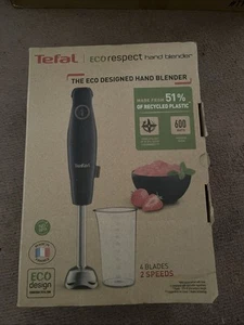 Tefal HB46E840 Hand Blender Eco Respect with 800ml Beaker Smoothie Maker Black - Picture 1 of 4