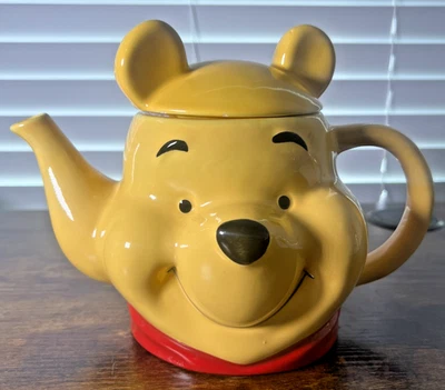 ZRIKE Disney Winnie the Pooh/Bear Head Ceramic Teapot Removable Lid New RARE - Image 1 of 4
