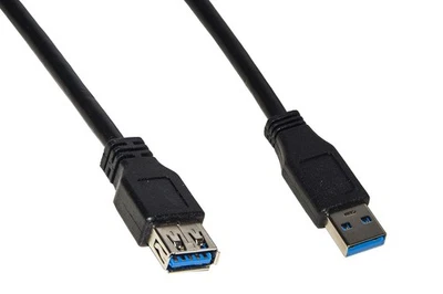 CAVO PROLUNGA USB 3.0 CONNETTORI A MASCHIO/FEMMINA IN RAME MT 0,5 - Immagine 1 di 4