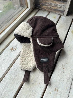 Y2K Style Mohair Fuzzy Abercrombie & Fitch Ushanka Hat Faux Fur - Image 1 of 4