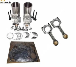 All-new Durable Overhaul Rebuild Kit+2pcs Connecting Rod For Kubota Z750 Engine - Picture 1 of 9