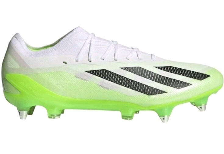 MEN SZ 9 ADIDAS X CRAZYFAST.1 SG SOCCER BOOTS ONLY WHITE/LEMON