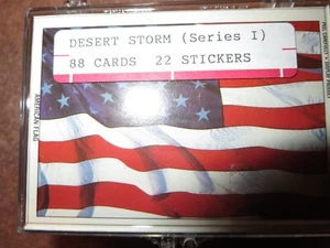 Desert Storm Series 1 1991 conjunto cotejado a mano con 88 cartas y 22 pegatinas - Imagen 1 de 1
