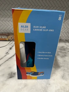 Zapatos sin cordones de lona ALDI SWAG azul marino talla 8 - Imagen 1 de 5