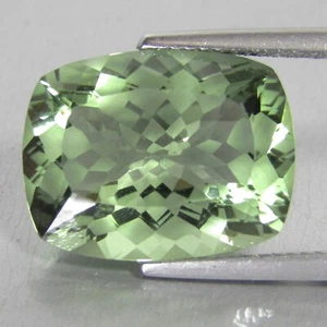 10.24Cts Miraculous Natural Green Amethyst (Prasiolite) Cushion Magic Cut Gem - Picture 1 of 5