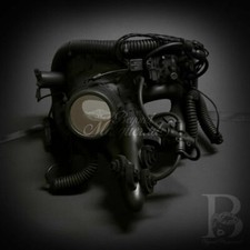 The Zanni Mask | Steampunk Masquerade Mask Plague Doctor Black M39269