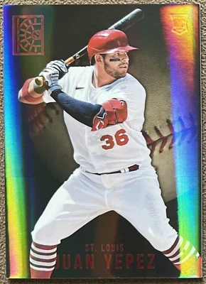 Juan Yepez 2022 Panini Capstone Red Foil Rookie #22 St. Louis Cardinals Parallel - Image 1 of 2